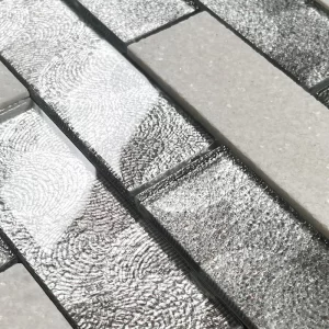 avalon silver glass and stone mosaic tiles AVS