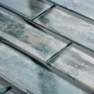 driftwood blue mosaic tile sheet by craft ceramics DRBL