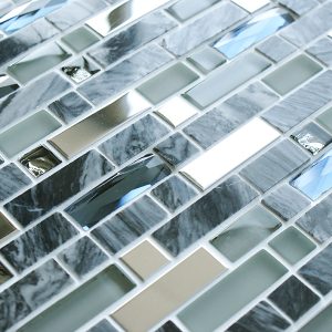 gemstone quartz mosaic tile by craft ceramics code: geq