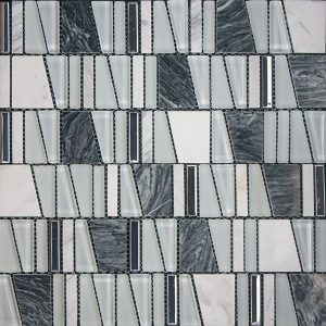heritage smoke mosaic tile sheet by craft ceramics hes