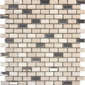 Savannah Oyster mosaic tile sheet by craft ceramics sao