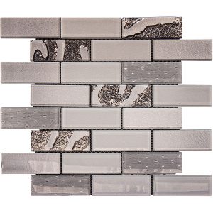 Boutique Silver Spot glass mosaic tiles by craft ceramics BOSS