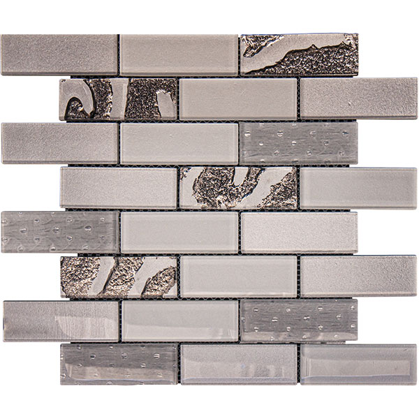 Boutique Silver Spot glass mosaic tiles by craft ceramics BOSS