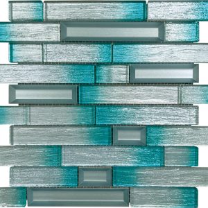 Carnival Aqua glass mosaic tiles by craft ceramics CVA