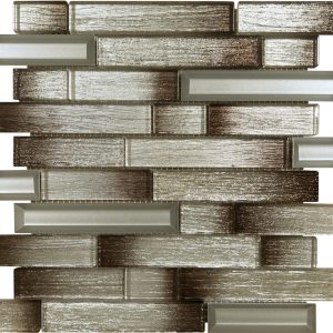 Carnival Brown glass mosaic tiles by craft ceramics CVBR