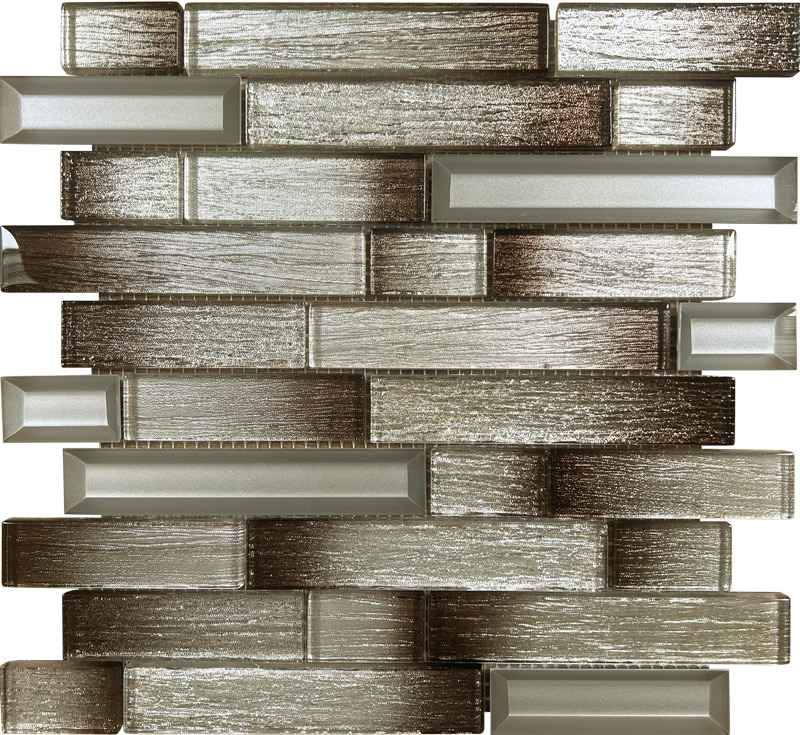 Carnival Brown glass mosaic tiles by craft ceramics CVBR