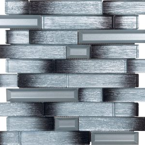 Carnival Grey glass mosaic tiles by craft ceramics CVG