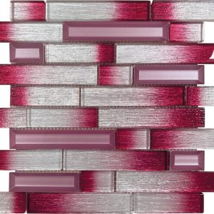 Carnival Pink glass mosaic tiles by craft ceramics CVP